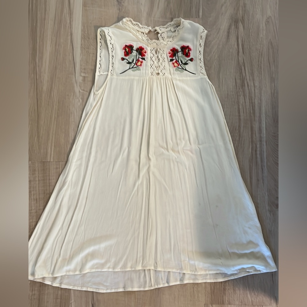 Umgee - Cream Embroidery Dress- Size M